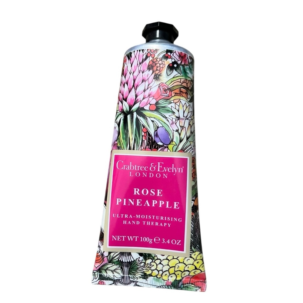 Crabtree & Evelyn Ultra Moisturizing Hand Therapy Cream Rose Pineapple 3.4 oz
